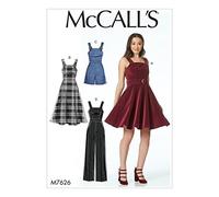 Mccall's Patterns 7626 D5,Misses Dresses,Belt,Romper and Jumpsuit,Sizes 12-20, Tissue, Multi/Colour, 17 x 0.5 x 0.07 cm