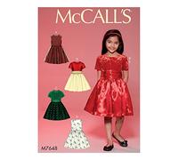 Mccall's Patterns 7648 CHJ Childrens/Girls Dresses Sewing Pattern, Tissue, Multi-Colour, 17 x 0.5 x 0.07 cm