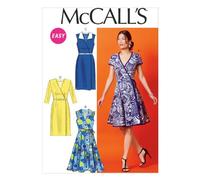 Mccall's Patterns Ladies Dress Pattern, Cotton, White, E5 (14-16-18-20-22)