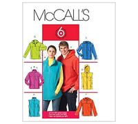 McCall's Patterns M5252 Size XM Small- Medium - Large Misses/ Men's Unlined Vest and Jackets, Pack of 1, White