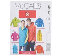 McCall's Patterns M5252 Size XN Extra-Large - XXL - XXXL Misses/ Men's Unlined Vest and Jackets, Pack of 1, White