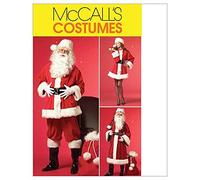 McCall's Patterns M5550 Size XM Small-Medium-Large Misses'/ Men's Santa Costumes and Bag, Pack of 1, White