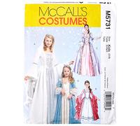 McCall's Patterns M5731 Size KID 3-4 5-6 7-8 Misses'/ Children's/ Girls' Princess Costumes, Pack of 1, White