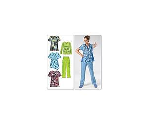 McCall's Patterns M6473 Size B5 8-10-12-14-16 Misses'/ Women's Tops and Pants, Pack of 1, White