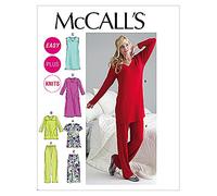 McCall's Patterns M6474 Size B5 8-10-12-14-16 Misses'/ Women's Top, Tunic, Gowns and Pants, Pack of 1, White