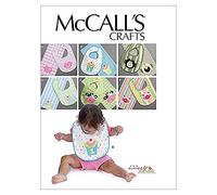 McCall's Patterns M6478 one Size Only Bibs and Burp Cloths, Pack of 1, White