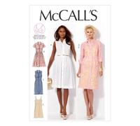 McCall's Patterns M6696 Size B5 8-10-12-14-16 Misses' Dresses and Slip, Pack of 1, White