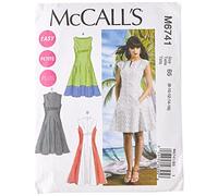 McCall's Patterns M6741 B5 8 - 10 - 12 - 14 - 16 Misses' - Women's Petite Lined Dresses, Pack of 1, White