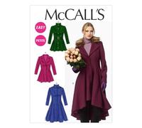 McCall's Patterns M6800 E5 14 - 16 - 18 - 20 - 22 Misses' - Women's Dresses, Pack of 1, White