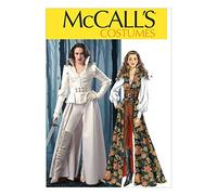 McCall's Patterns M6819 E5 14 - 16 - 18 - 20 - 22 Misses' Costumes, Pack of 1, White