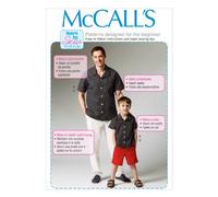 McCall's Patterns MC6972 Sizes Small 34-36/ Medium 38-40/ Large 42-44/ Extra-Large 46-48 Adult Mens/Boys Shirt Shorts and Pants