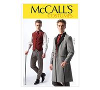 McCall's Patterns MC7003MEN Small 34-36 Medium 38-40 Large 42-44 Extra-Large 46-48 XXL 50-52 Mens Costumes, White