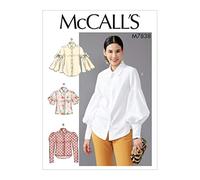 McCall's Patterns McCall's Loose Fit Women's Button-Up Blouse Sewing Patterns, Sizes 14-22