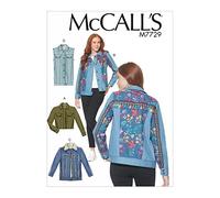 Mccall's Patterns Misses Jackets and Vest Sewing Pattern, Tissue, Multi-Colour, 17 x 0.5 x 0.07 cm, M7729E50