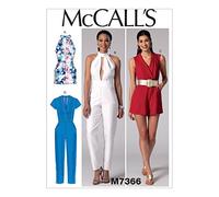 Mccall's Patterns Misses Rompers Jumpsuits and Belt, Size E5 14-22