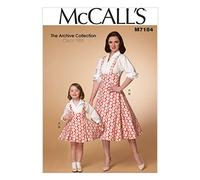Mccall's Patterns 7184 Children's/Girls Top and Jumper,Sizes S(8-10)-M(2-14)-L(16-18)-XL(20-22), White, Miss (SML-MED-LRG-XLG)