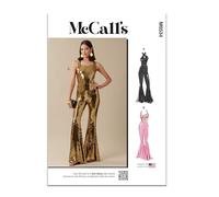 MCCALLS Sewing Patten M8534H5 Misses' Knit Jumpsuits H5 (6-8-10-12-14)