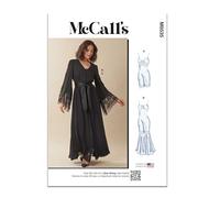 MCCALLS Sewing Patten M8535BB Misses' and Women's Nightgown in Two Lengths and Robe BB (20W-22W-24W-26W-28W)