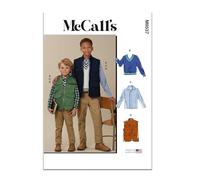 MCCALLS Sewing Patten M8537HH Children’s and Boys’ Vests, Top and Shirt HH (3-4-5-6)