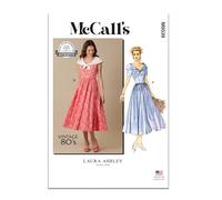 MCCALLS Sewing Patten M8539U5 Misses' Dress by Laura Ashley U5 (16-18-20-22-24)
