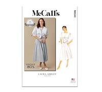 MCCALLS Sewing Patten M8540H5 Misses' Top and Skirt by Laura Ashley H5 (6-8-10-12-14)