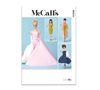 MCCALLS Sewing Patten M8544OS 11 1/2" Fashion Doll Clothes OS (ONE Size)