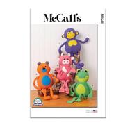 MCCALLS Sewing Patten M8546OS Plush Animals by Carla Reiss OS (ONE Size)