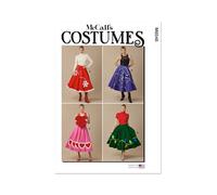 MCCALLS Sewing Patten M8548A Misses' Circle Skirts A (XS-S-M-L-XL-XXL)