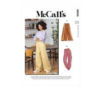 McCalls Sewing Pattern M8206A5 A5 (6-8-10-12-14) Misses' Pants, Multi Colour