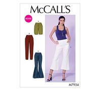 McCall's Sewing Pattern M7934E5 Miss Petite Shorts and Pants, Paper, White, Sizes: 14-16-18-20-22