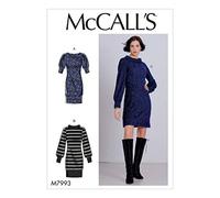 McCall's Sewing Pattern-M7993Y-Misses' Dresses, Paper, White, Various