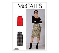 McCall's Sewing Pattern-M8004A5-Misses' Skirt and Belt, Paper, White, Various