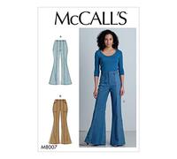 McCall's Sewing Pattern-M8007A5-Misses' Pants, Paper, White, Various