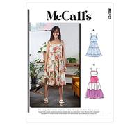 McCalls Sewing Pattern M8193F5 F5 (16-18-20-22-24) Misses' Dresses, Paper, Multi Colour