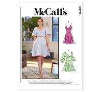 McCalls Sewing Pattern M8195F5 F5 (16-18-20-22-24) Misses' Dresses, Multi Colour