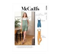 McCalls Sewing Pattern M8204Y Y (XS-S-M) Misses' Overalls, Multi Colour