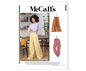 McCalls Sewing Pattern M8206A5 A5 (6-8-10-12-14) Misses' Pants, Multi Colour