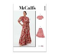 MCCALLS Sewing Pattern M8482D5 Misses' Tops and Skirts D5 (4-6-8-10-12)