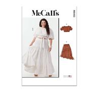 MCCALLS Sewing Pattern M8483W3 Women's Tops and Skirts W3 (30W-32W-34W-36W-38W)