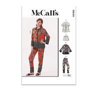 MCCALLS Sewing Pattern M8484A Misses' Pajamas A (XS-S-M-L-XL-XXL)