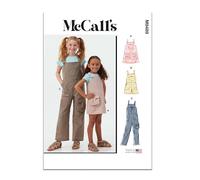 MCCALLS Sewing Pattern M8489HH Children's and Girls' Pinafore and Overalls HH (3-4-5-6)