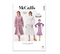 MCCALLS Sewing Pattern M8490A Misses' Tops, Skirt and Petticoat by Laura Ashley A (8-10-12-14-16)