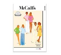 MCCALLS Sewing Pattern M8493A Misses' Knit Tops, Skirt, Trousers and Shorts A (XS-S-M-L)