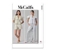 MCCALLS Sewing Pattern M8563A Misses' Lounge Tops, Shorts and Trousers A (XS-S-M-L-XL-XXL)