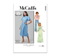 MCCALLS Sewing Pattern M8569H5 Misses' Dress with Sleeve Variations and Top by Laura Ashley H5 (6-8-10-12-14)