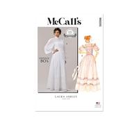McCall's Sewing Pattern M8595A Misses' Gown, Slip and Sash by Laura Ashley A (6-8-10-12-14-16)