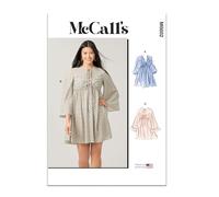 McCall's Sewing Pattern M8602K5 Misses' Babydoll Dress with Sleeve Variations K5 (8-10-12-14-16)
