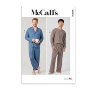 McCall's Sewing Pattern M8616A Men's Knit Pyjamas A (S-M-L-XL-XXL-XXXL)