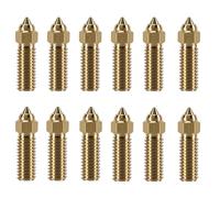 Mcclellanty 12PCS Brass Nozzles for K1 Max, 3D Printer Parts 6PCS 0.4mm, 3PCS 0.6mm, 0.8mm High Speed Brass Nozzle