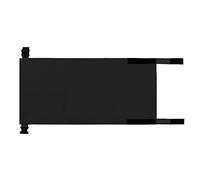 Mcclellanty Airplane Footrest for Kids-Portable Toddler Travel Foot Hammock Airplane Seats Extender Leg Rest for Children (Black)